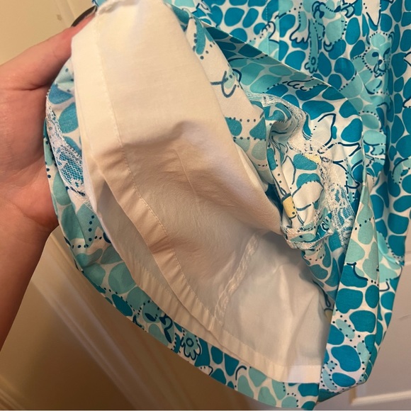 Lilly Pulitzer Vintage Blue Leopard Cutout Dress Size 4 - Picture 3 of 5